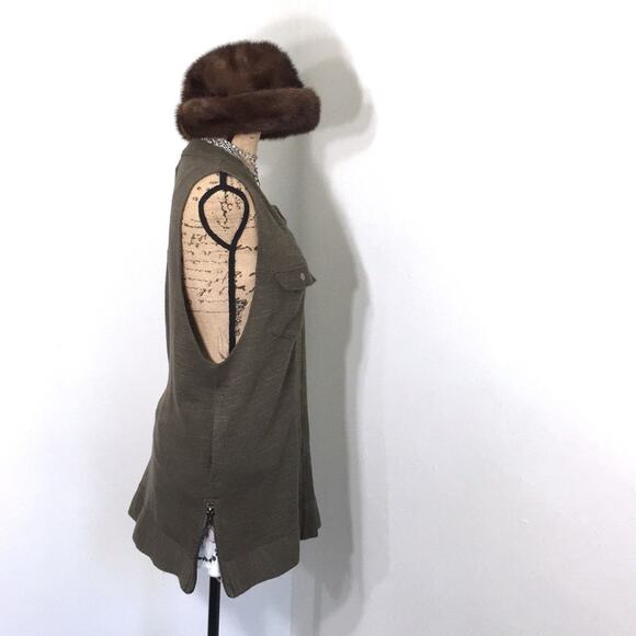 Free People Highway mini Dress vest sz SMALL Oversized - Picture 3 of 9